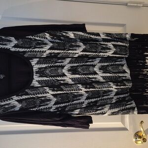 Karen Kane tunic top with fringe